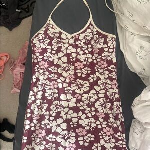 Next Floral Pink and White Dress